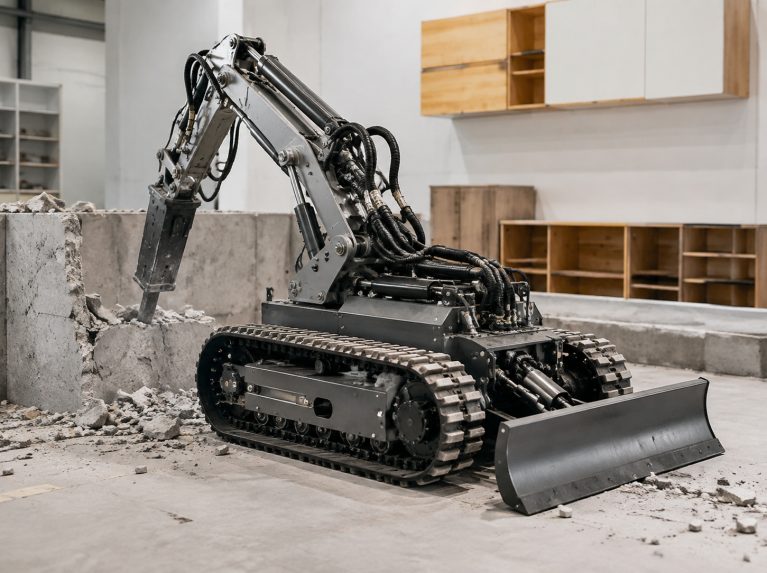 吕梁破拆机器人专用履带底盘